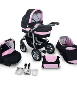 Kinderwagen 3 in 1 roze Coral Youth productafbeelding