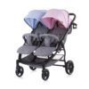 Duo Kinderwagen 0+ new borns Chipolino Classy roze blauw; zonder voetenkap