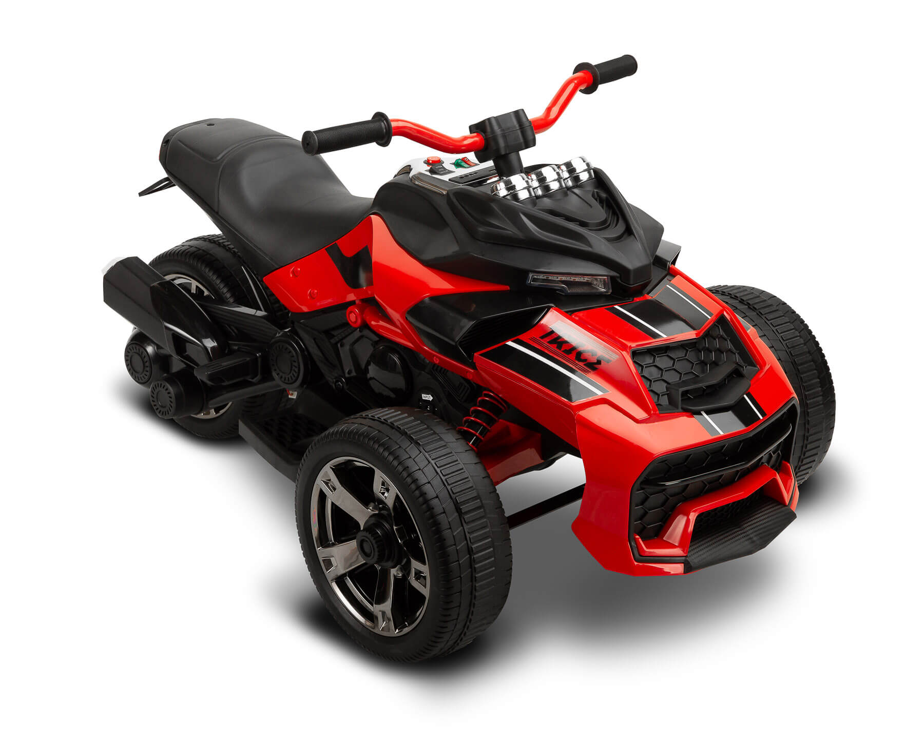 Elektrische kinderauto driewieler trike rood, met bluetooth
