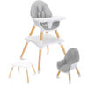 Kinderstoel 3 in 1 Tuva grijs; product afbeelding