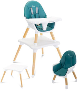 Kinderstoel 3 in 1 Tuva groen; product afbeelding
